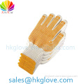 Pvc dotted cotton KNITTED gloves HKA5010